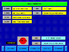 This is the Dresser Parameter custom screen.  Enter dressing process data in the fields aside the function description.