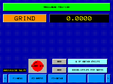 This is the Workhead Position Screen.  This is the screen normally viewed during process.