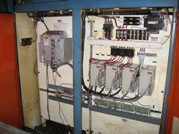 picture of retrofitted Devlieg 4K60 control electrical panel 