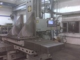This is a cnc retrofit of a Giddings and Lewis horizontal boring mill.  It is also the first of two cnc retrofits for the same customer.  We replaced the old 800 control with a Dynapath Delta 2000 CNC and an Allen Bradley Powerflex DC spindle drive.   We kept the inductosyn scales by installing new inductosyn to digital converters. 